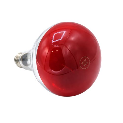 275W infrared replacement lamp, detail of the E27 fitting