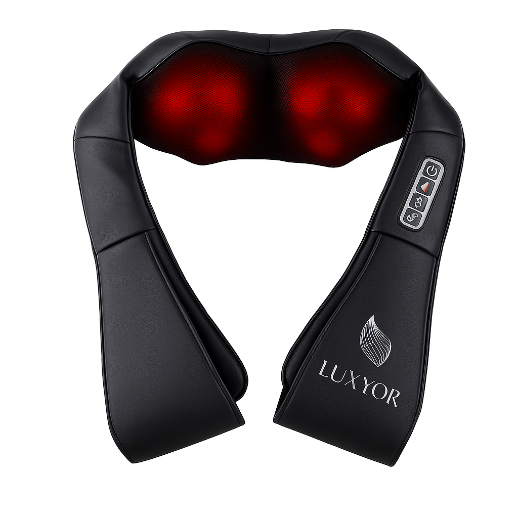 Luxyor Shiatsu massage cushion, wireless neck massage with infrared warmth