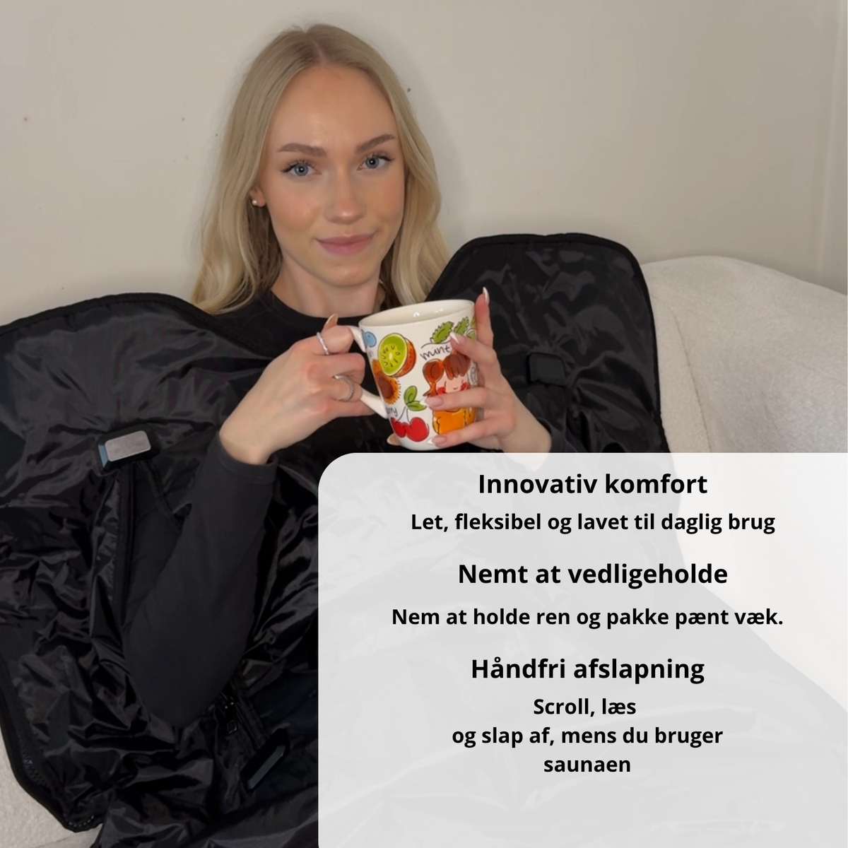 Luxyor Comfort 150 saunatæppe: let, nemt at vedligeholde og håndfri afslapning