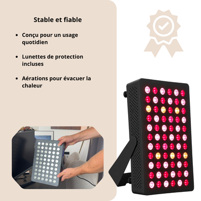 Luxyor Lumi 110 noir : stable et fiable, lunettes de protection incluses