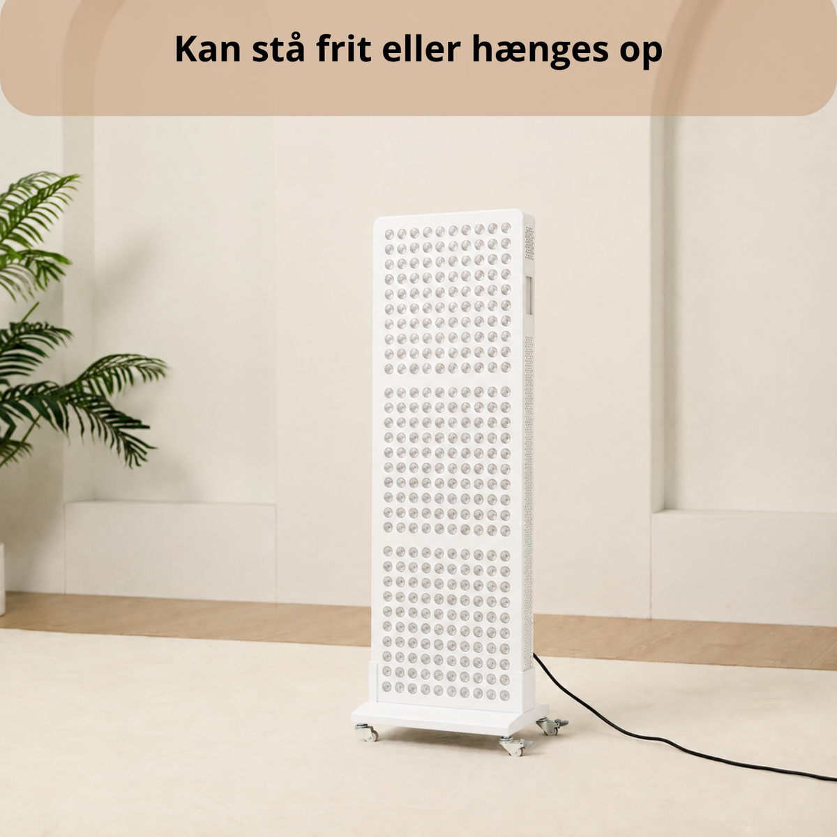 Luxyor Lumi 700 hvid rødlyspanel til hele kroppen: kan stå frit eller hænges op