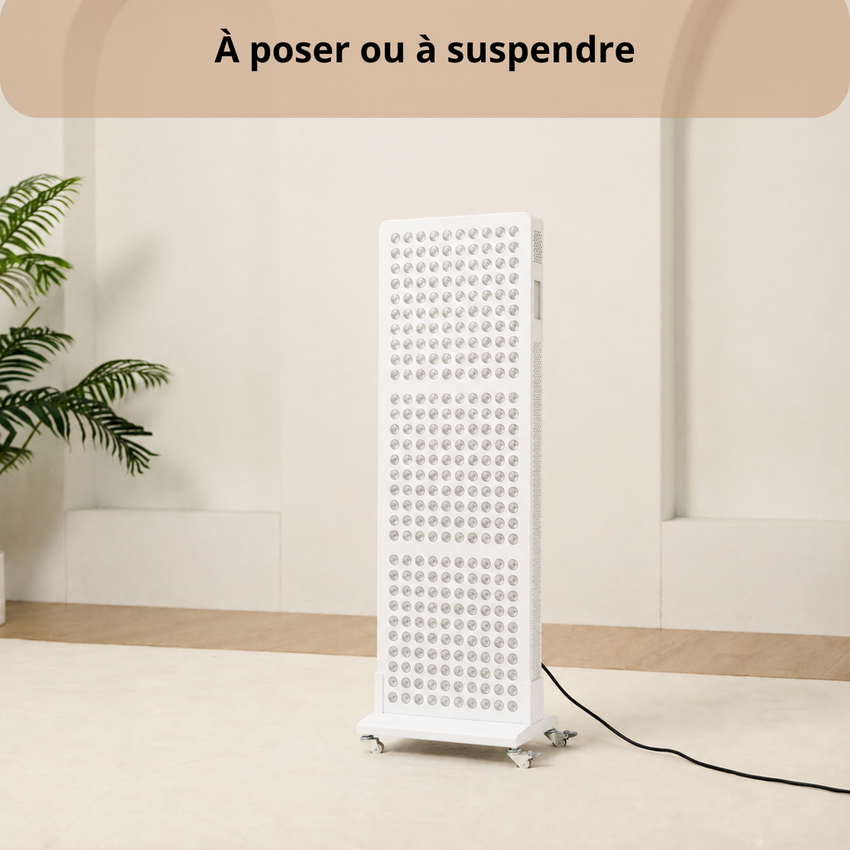 Luxyor Lumi 700 blanc, panneau de lumière rouge pour tout le corps : à poser ou à suspendre