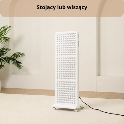 Luxyor Lumi 700 biały, panel do terapii światłem czerwonym na całe ciało: stojący lub wiszący