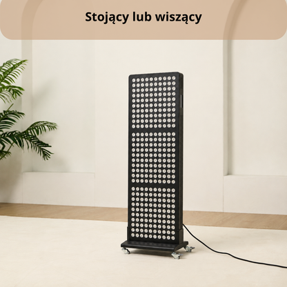 Luxyor Lumi 700 czarny, panel do terapii światłem czerwonym na całe ciało: stojący lub wiszący
