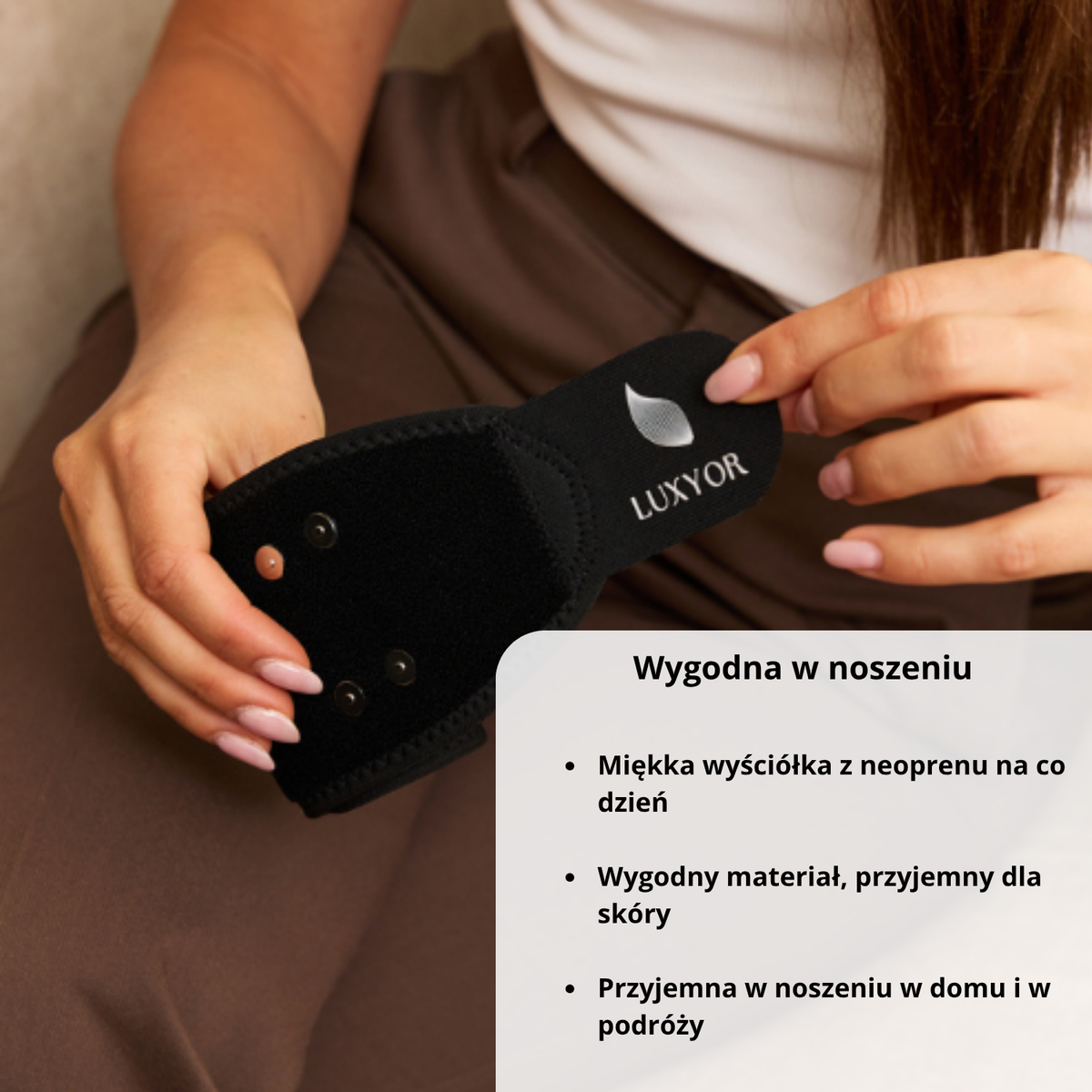 Pulsebrace 110 wygodna w noszeniu z miękką wyściółką